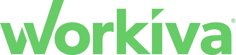 Workiva logo in green font displayed prominently, representing business solutions for executive coaching and leadership development.
